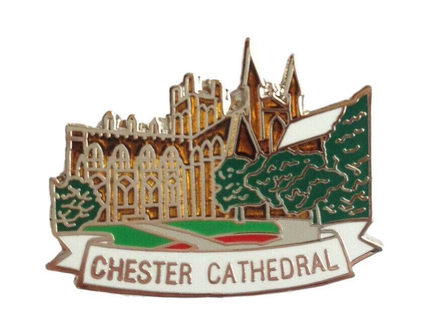 Chester Cathedral Cheshire Quality Enamel Lapel Pin Badge image 0