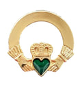 Ireland Badge Claddagh (Gilt) Enamel Lapel Pin Badge T1062 image 0