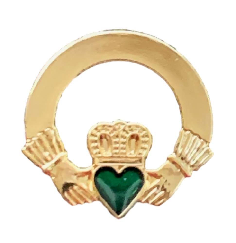 Ireland Badge Claddagh (Gilt) Enamel Lapel Pin Badge T1062 image 0