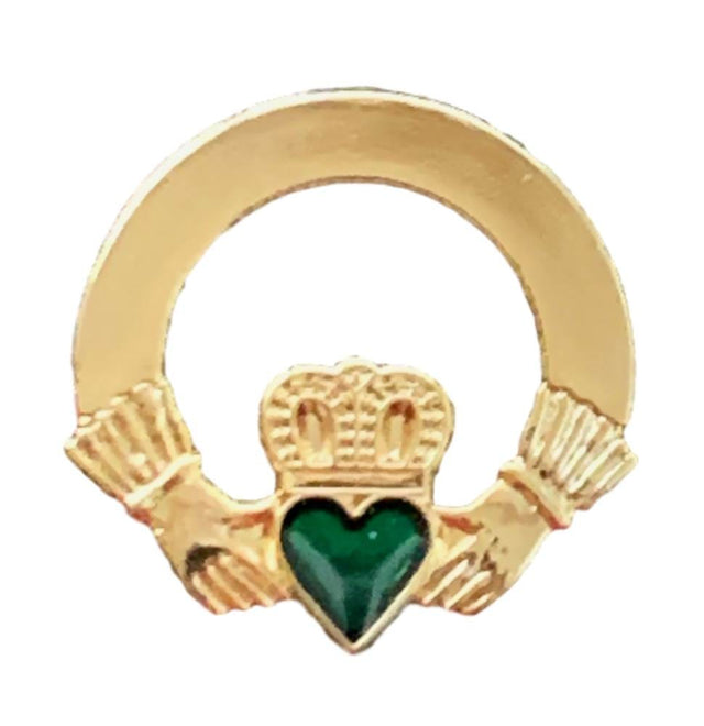 Ireland Badge Claddagh (Gilt) Enamel Lapel Pin Badge T1062 image 0
