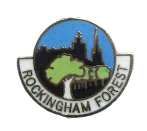 Rockingham Forest Round Quality Enamel Lapel Pin Badge image 0
