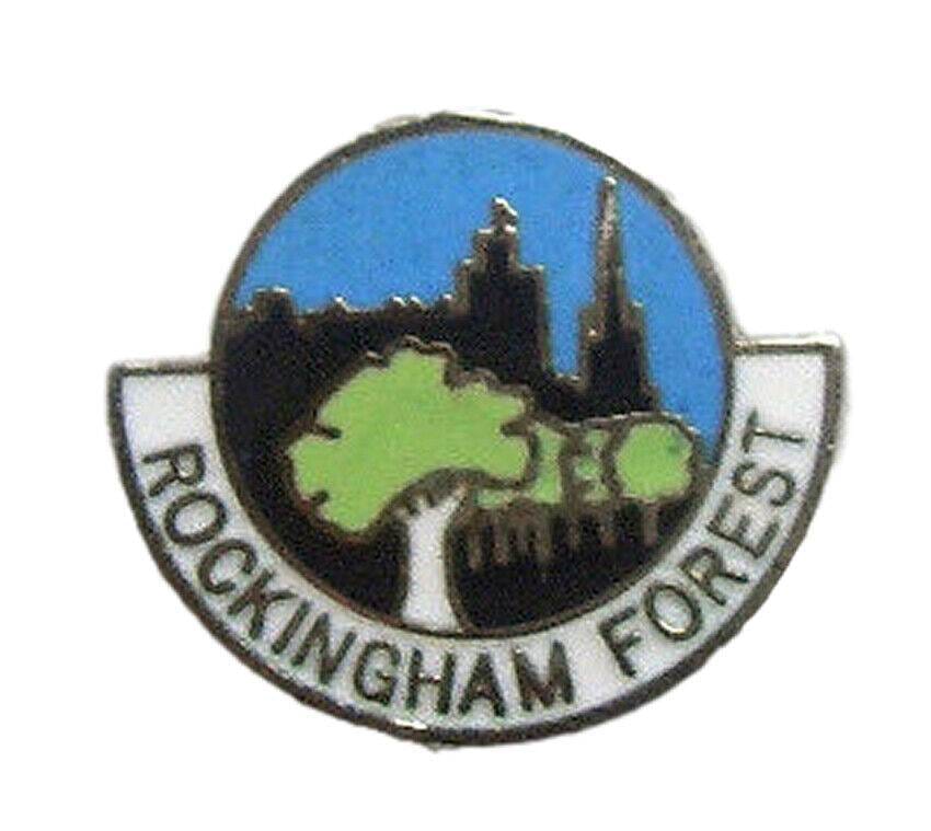 Rockingham Forest Round Quality Enamel Lapel Pin Badge image 0