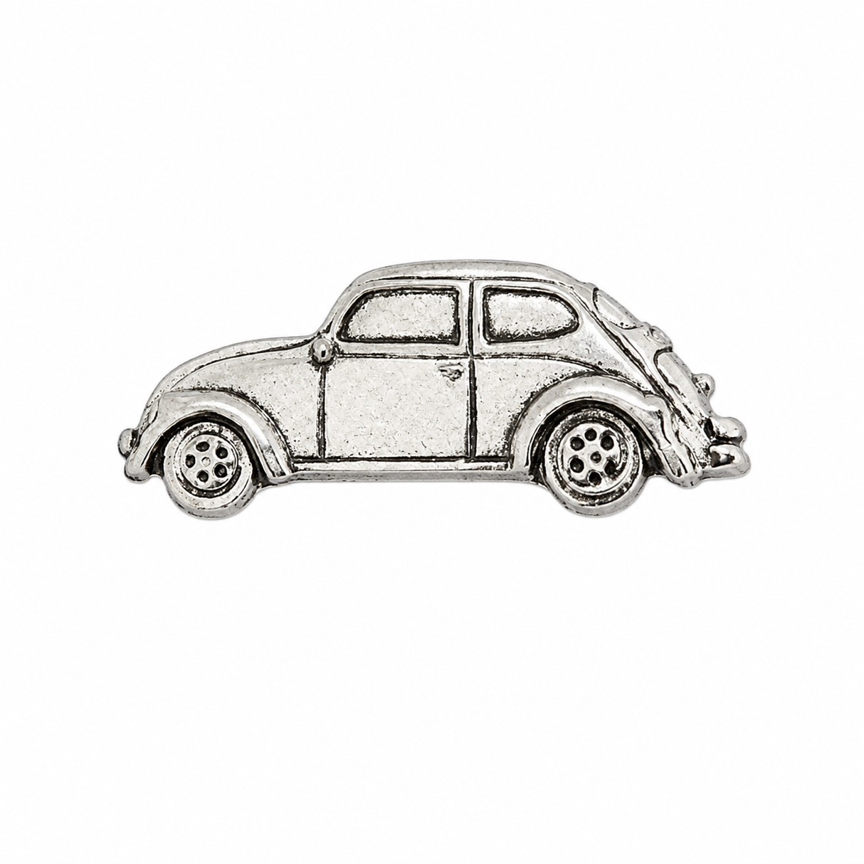 Pewter classic VW Beetle car lapel pin badge for motoring enthusiasts