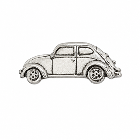 Pewter classic VW Beetle car lapel pin badge for motoring enthusiasts
