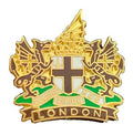 London City Coat Of Arms Quality enamel lapel pin badge T836 image 0