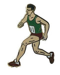 Athletics Male Runner Athlete Quality enamel lapel pin badge image 0