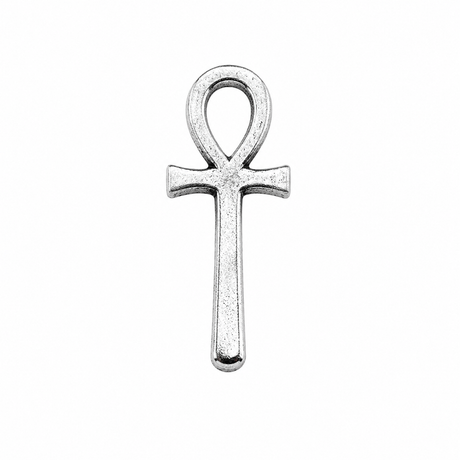 Pewter Ankh Egyptian Key of Life symbol pin badge