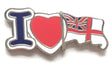 I Love The Royal Navy White Ensign - MOD Military Approved Navy Enamel Pin Badge image 0