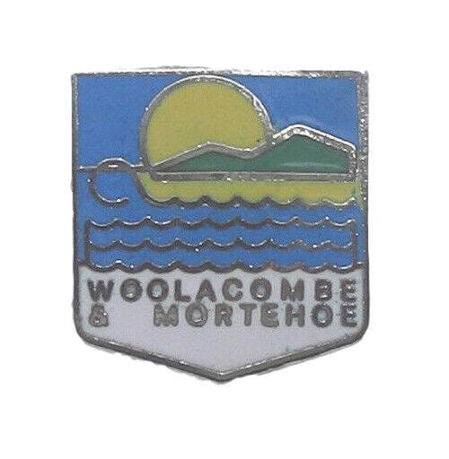 Woolacombe & Mortehoe Quality Enamel Lapel Pin Badge image 0