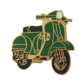Green Scooter Mod Motorbike Biker Enamel Lapel Pin Badge image 0