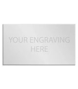 Personalised Self-Adhesive Trophy Plate Silver 115mm x 80mm 