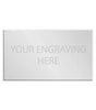 Personalised Self-Adhesive Trophy Plate Silver 115mm x 80mm 