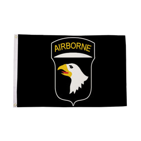 Flagmania 101st Airborne (black) 5ft x 3ft Polyester Flag