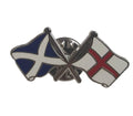 Scotland & England Flags Friendship Courtesy Enamel Lapel Pin Badge T097 image 0