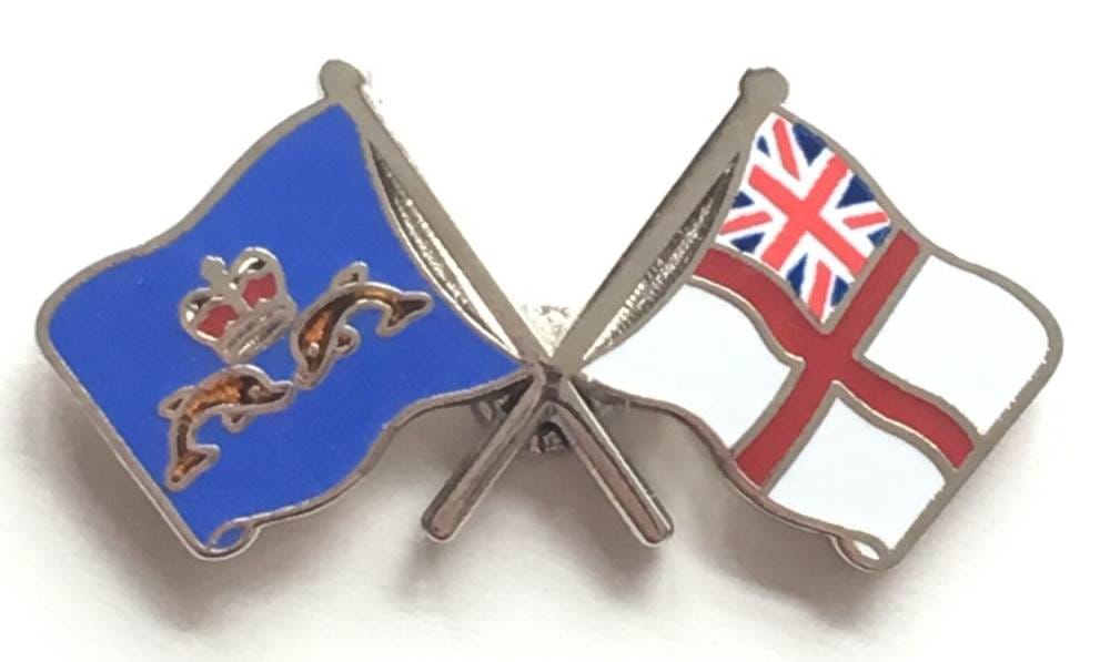 Royal Navy White Ensign and Submariners - MOD Approved Enamel Lapel Pin Badge image 0