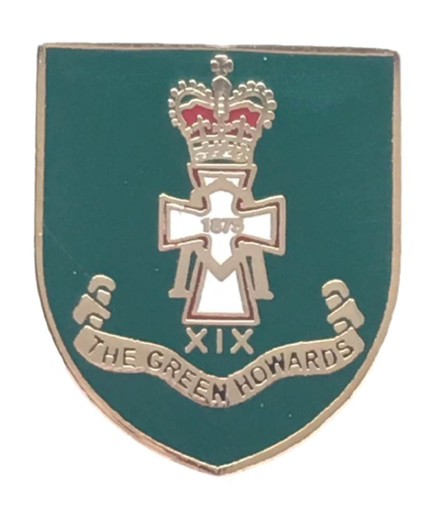 The Green Howards Military Enamel Lapel Pin Badge image 0