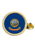 State Of Idaho Part Flag USA Gold Plated Domed Lapel Pin Badge in Bag image 0