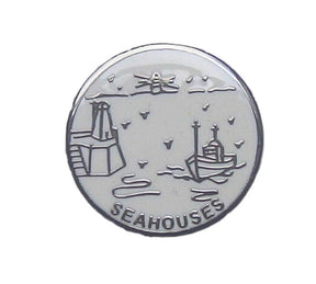 Seahouses Quality Enamel Lapel Pin Badge image 0