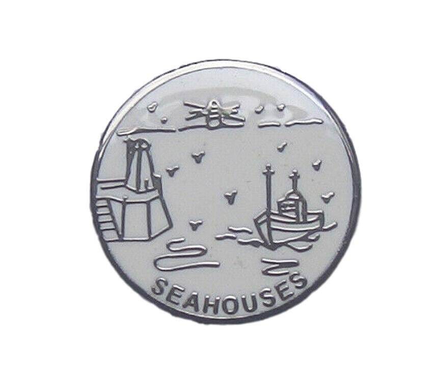 Seahouses Quality Enamel Lapel Pin Badge image 0