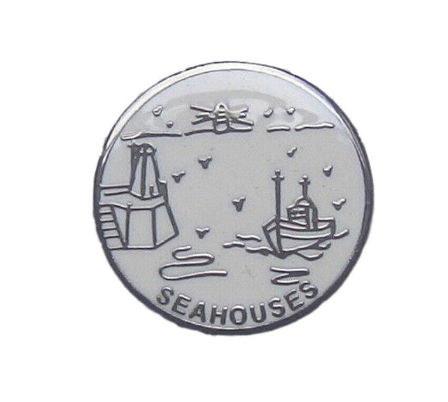Seahouses Quality Enamel Lapel Pin Badge image 0