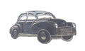 Morris Minor Black Motorcar Quality Enamel Lapel Pin Badge image 0