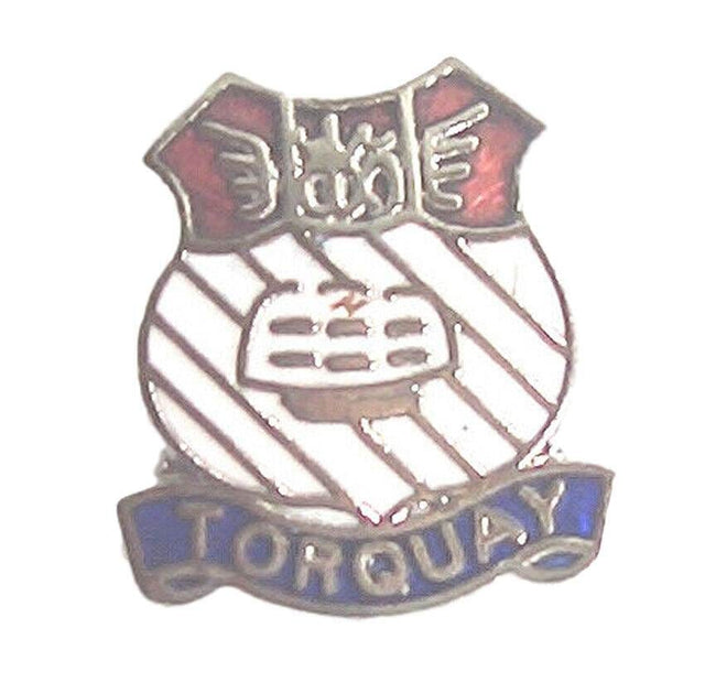 Torquay Town Coat Of Arms Quality Enamel Lapel Pin Badge image 0