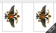 Flagmania 1st The Queens Dragoon Guards Bunting, 9 metre bunting