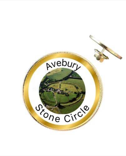Avebury Stone Circle 27mm Metal Lapel Pin Badge image 0