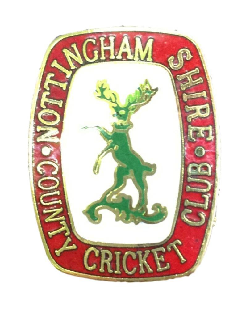 Nottinghamshire County Cricket Club Sports Enamel Lapel Pin Badge image 0