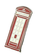 Great British Red Telephone Box Quality enamel lapel pin badge image 0