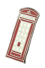 Great British Red Telephone Box Quality enamel lapel pin badge image 0