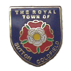 Royal Town Of Sutton Coldfield Enamel Lapel Pin Badge image 0