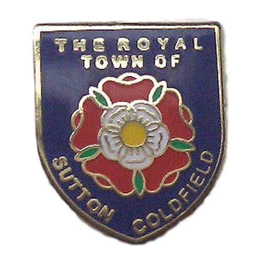 Royal Town Of Sutton Coldfield Enamel Lapel Pin Badge image 0