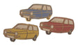 Set Of 3 Reliant Robin Cars Quality Enamel Lapel Pin Badge image 0