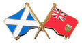Scotland & Ontario Canada Friendship Enamel Lapel Pin Badge (C) image 0