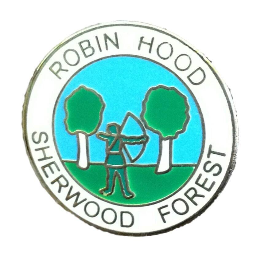Nottingham Robin Hood Sherwood Forrest Enamel Lapel Pin Badge image 0