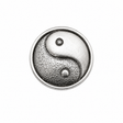 Pewter Yin Yang Taoist balance and harmony symbol pin badge