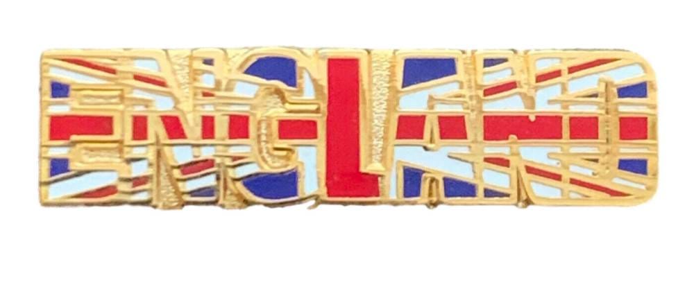 England and Union Jack Flag quality enamel lapel pin badge T1134 image 0