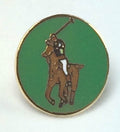 The Sport of Horse Polo Round Quality enamel lapel pin badge image 0