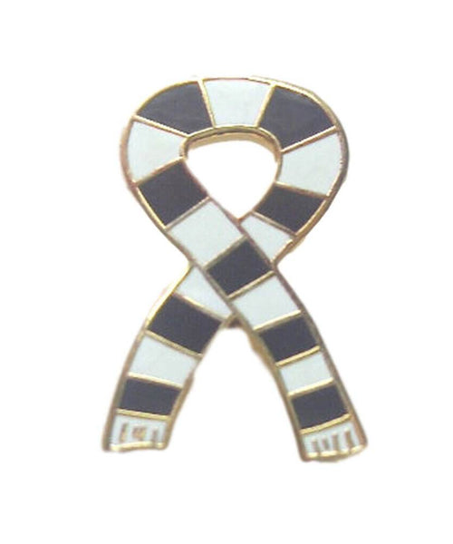 Associação Atlética Retro Bar Scarf Ribbon Gold Plated Enamel Lapel Pin Badge image 0