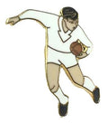 Rugby League - Union - World Six Nations Player White Kit Enamel Lapel Pin Badge image 0