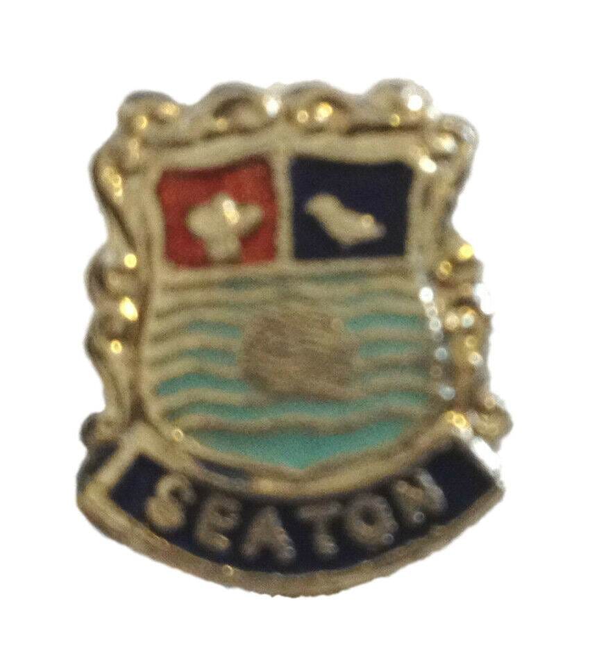 Seaton East Devon England Flag Quality Enamel Lapel Pin Badge image 0