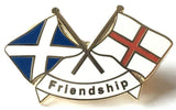 5 x Scotland & England Friendship New Design Enamel lapel pin badges image 1