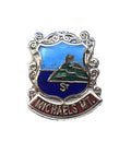 St Michaels Mount Cornwall England Quality Enamel Lapel Pin Badge image 0