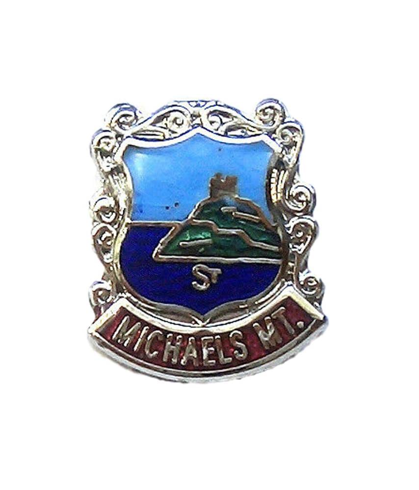 St Michaels Mount Cornwall England Quality Enamel Lapel Pin Badge image 0