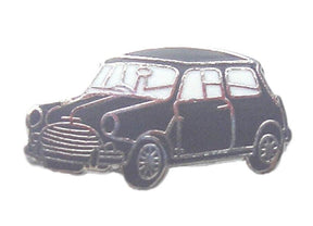 Mini Motorcar Black Quality Enamel Lapel Pin Badge image 0