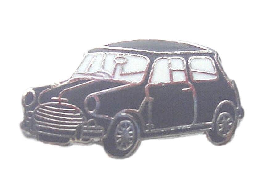 Mini Motorcar Black Quality Enamel Lapel Pin Badge image 0