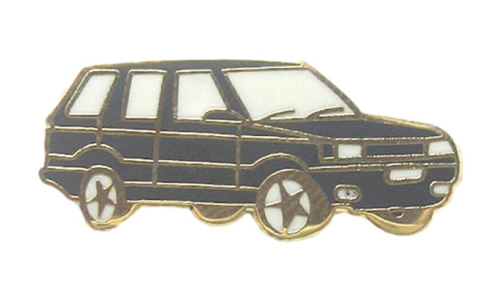 Range Rover Black 4X4 Motorcar Quality Enamel Lapel Pin Badge image 0