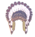HMS Brave Indian Head Dress Quality Enamel Lapel Badge image 0