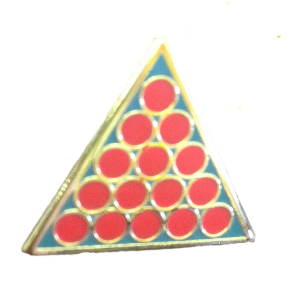 Snooker Triangle and Balls 147 Award Enamel Lapel Pin Badge image 0